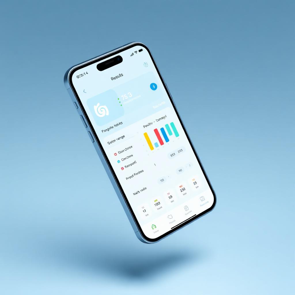 App de lectura de análisis de laboratorio en un smartphone